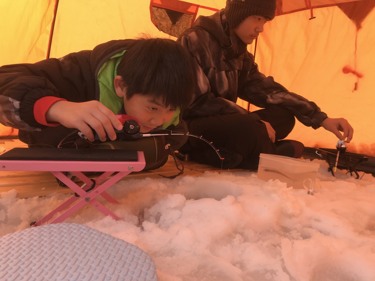 わかさぎ釣り体験