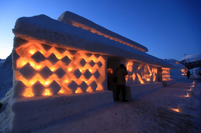 Snow illuminations and winter festivals